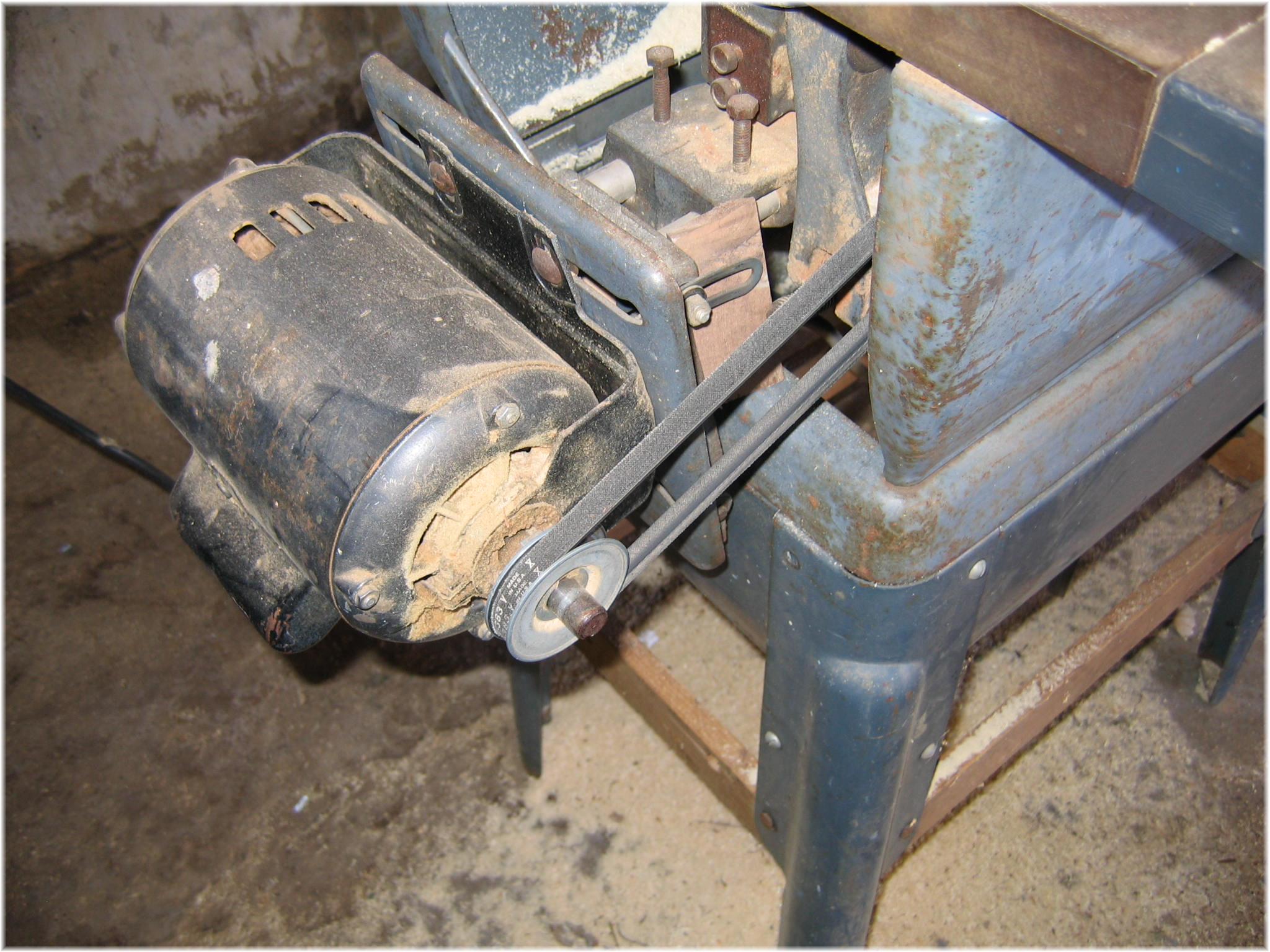 This motor is missing a guard causing a severe caught in or between hazard